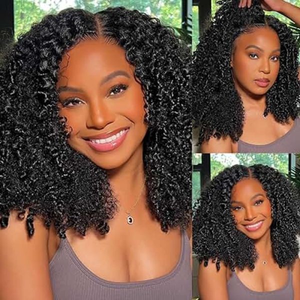 13*4 Frontal Super Double Drawn 300% Density Curly Wig for Thick Hair