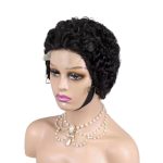 New Style 4*4 Closure Lace Wig Short Curly 100% Human Hair Natural Look