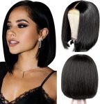 12A Brazilian Straight Bob 4*4 Closure Lace Wig Classic and Sleek