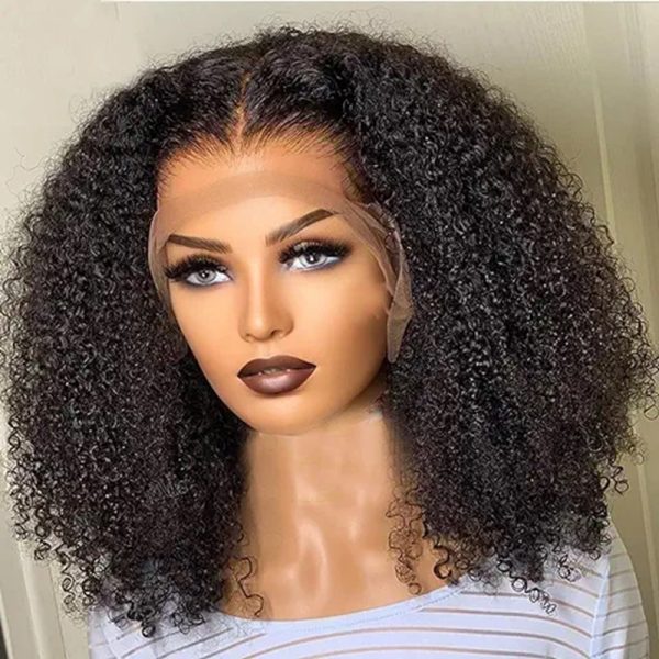 13*4 Frontal Super Double Drawn 300% Density Curly Wig for Thick Hair