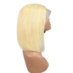 12A Brazilian 613 Light Blonde Bob with 13*4 Frontal Lace Wig Bright Look