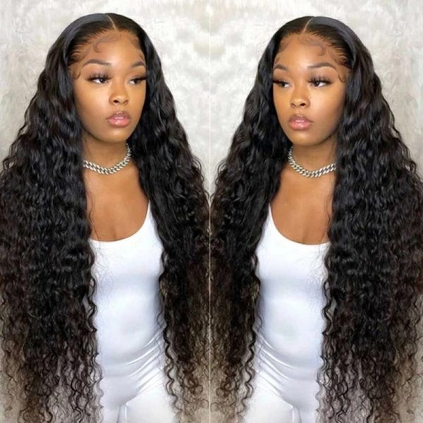 12A Indian 200% Density Water Wave 13*4 Frontal Human Hair Natural Waves