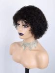 12A Brazilian Human Hair Short Curly Wig High Quality Pixie Cut Natural Look