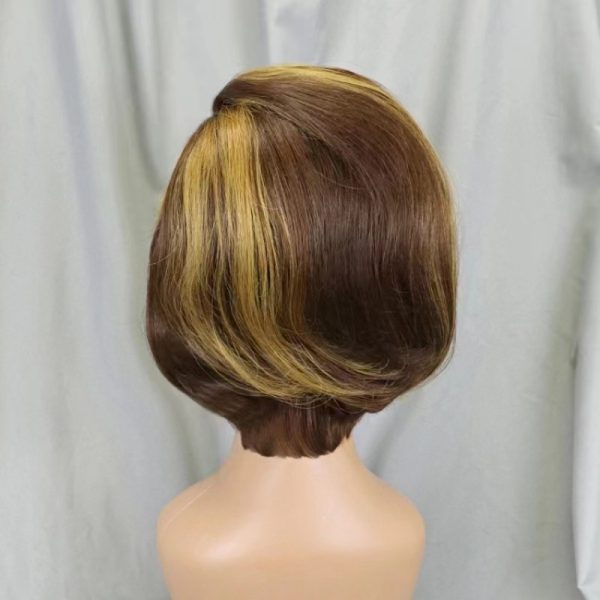 New Style 4*4 Closure Pixie Wig Short Cut 100% Human Hair High Quality