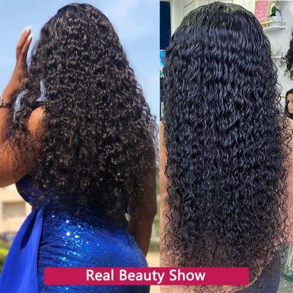 12A Indian 200% Density Water Wave 13*4 Frontal Human Hair Natural Waves