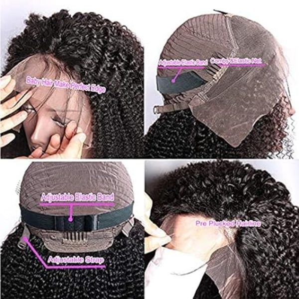 13*4 Frontal Super Double Drawn 300% Density Curly Wig for Thick Hair