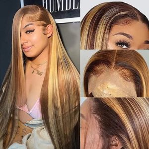 12A Human Hair Piano 4/27 Wig 13*4 Frontal 200%Density Wigs