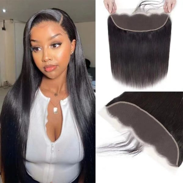 13*4 Frontal Handmade Lace Closures Human Hair