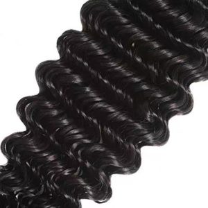 Human Hair Deep Wave Curly 4*4 Lace Closures Brazilian