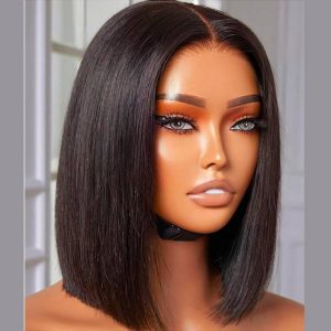 100% Human Hair Full Frontal Bob Wig