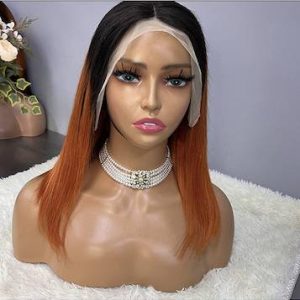 13x4 Lace Front Bob Wig: Handmade Human Hair