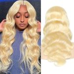 12A Brazilian 13*4 frontal Blonde 613# Body Wave Wig