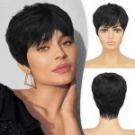 Hot Sale Pixie with Ear-to-Ear T lace 100% Human Hair Wig