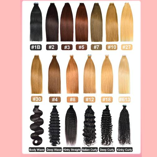 Film hair PU hair extensions Tapeins human hair 20pcs/50g