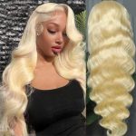 12A Brazilian 13*4 frontal Blonde 613# Body Wave Wig