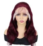 Brazilian 99J Burgundy Red Body Wave Wig 13*4 Lace Frontal