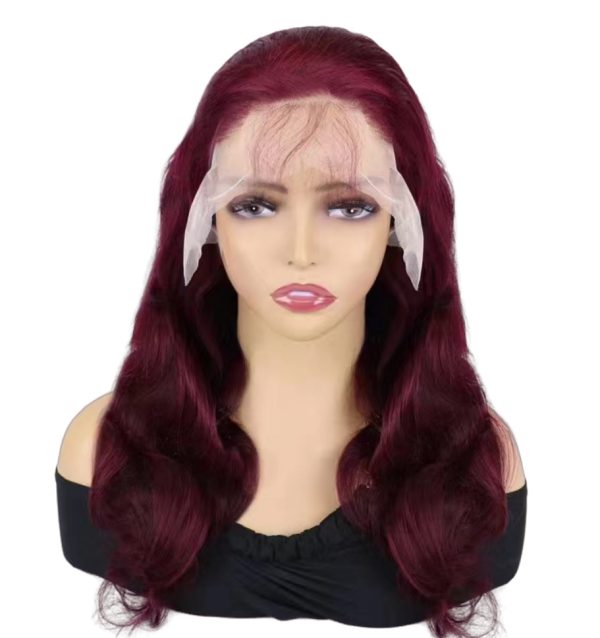 Brazilian 99J Burgundy Red Body Wave Wig 13*4 Lace Frontal