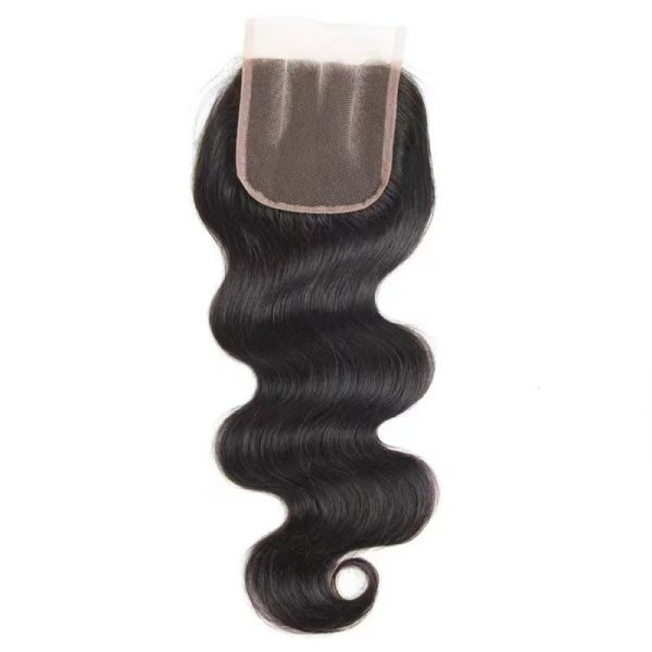 4*4 Lace Closures Body Wave Brazilian Human Hair Handmade