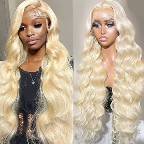 12A Brazilian 13*4 frontal Blonde 613# Body Wave Wig