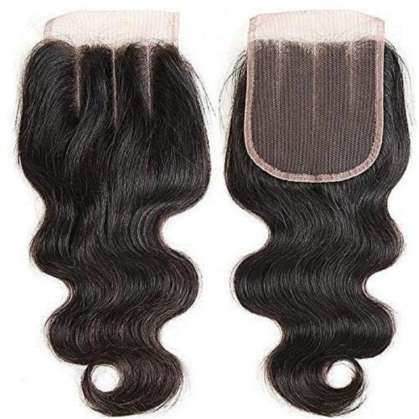 4*4 Lace Closures Body Wave Brazilian Human Hair Handmade