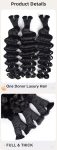 Bulk hair human hair 100g/pack