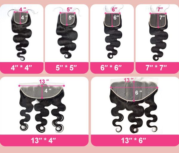 4*4ST Lace Closure  Human Hair