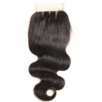 4*4 Lace Closures Body Wave Brazilian Human Hair Handmade