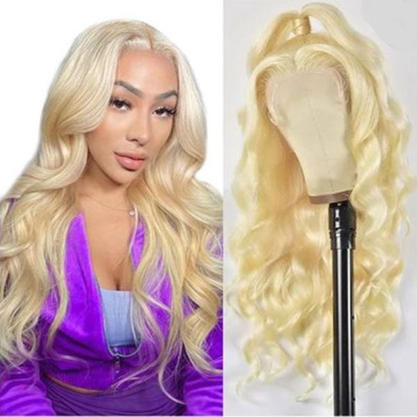 12A Brazilian 13*4 frontal Blonde 613# Body Wave Wig