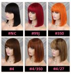 bang bob wig 100% human hair