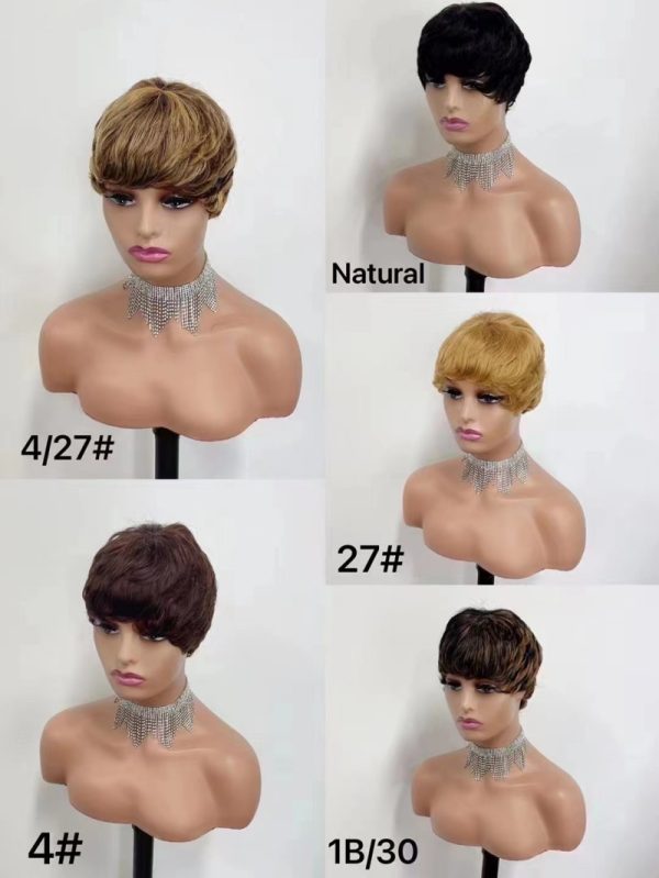 Human Hair Short Cut Pixie Wig Hot Sale Hight Quality