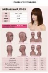 bang bob wig 100% human hair