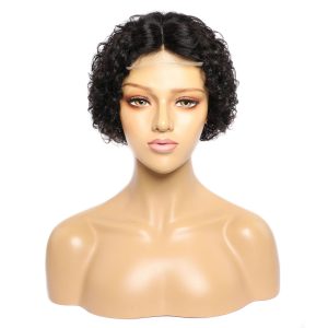 4x4 Frontal T Lace Curly Wigs