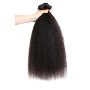 8A Yaki Kinky Straight Human Hair Bundles