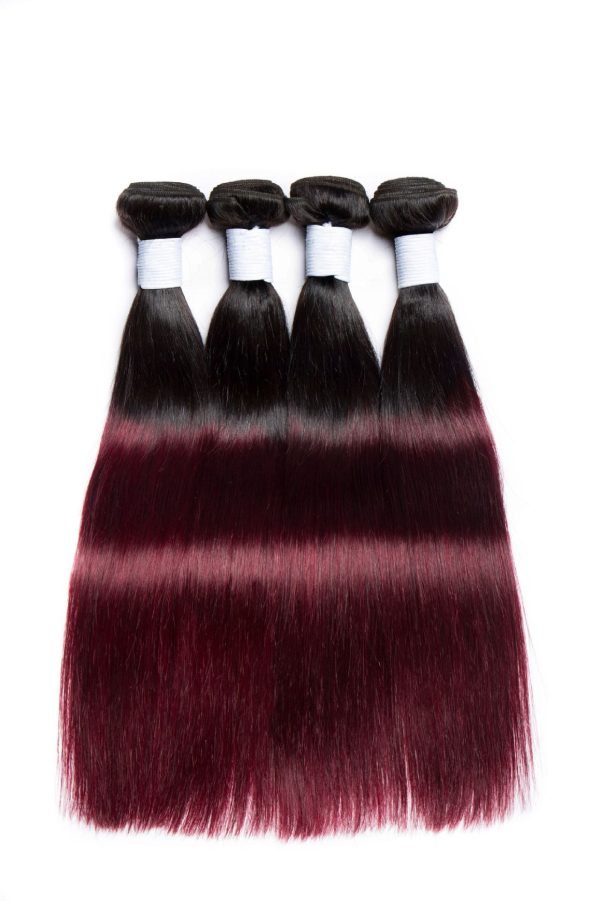 #1B/99J Straight  Human Hair Bundles