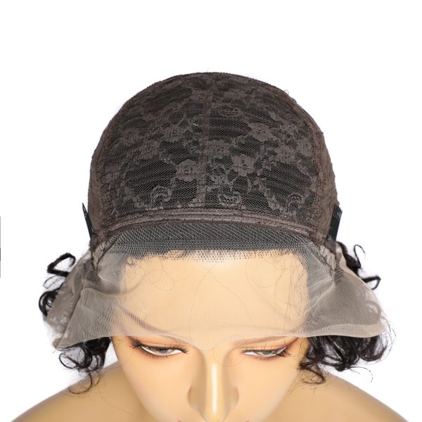 Frontal Lace 13*1 Short  Curly Human Hair